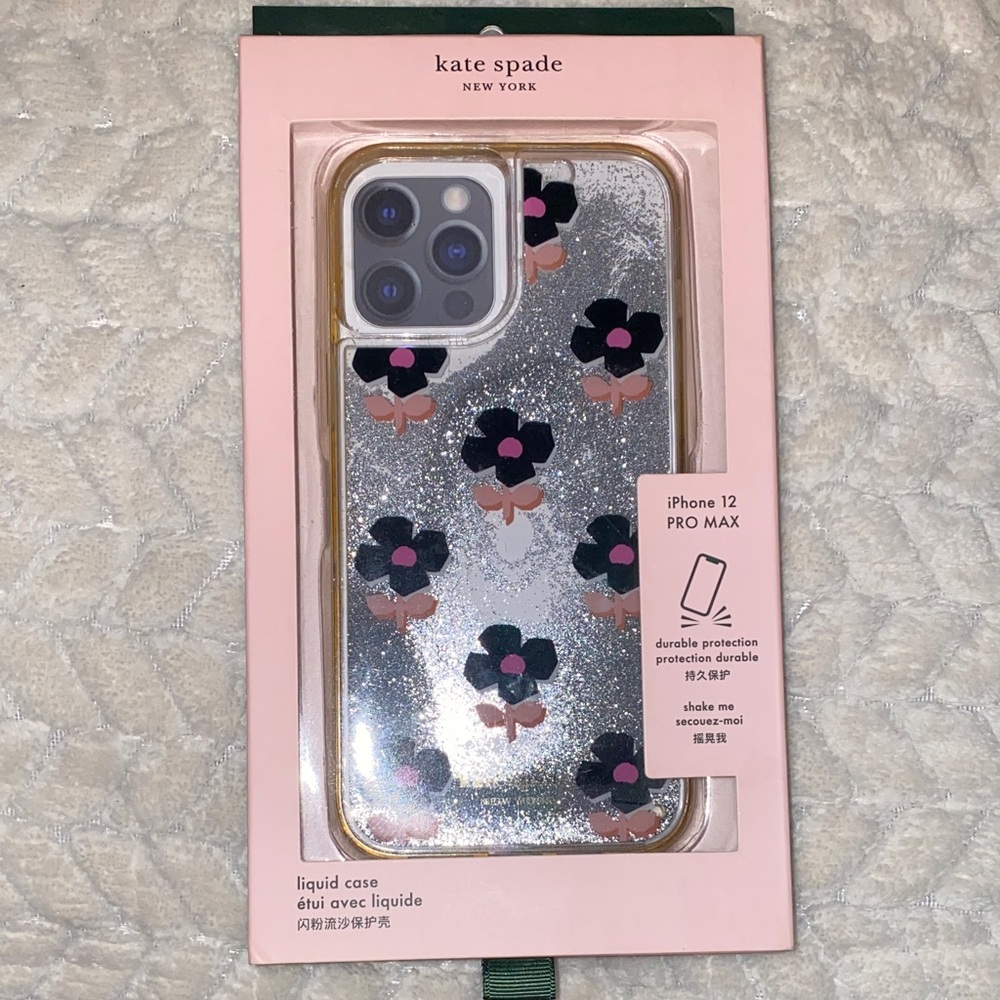 kate spade Silver Floral iPhone 12 Pro Max Case